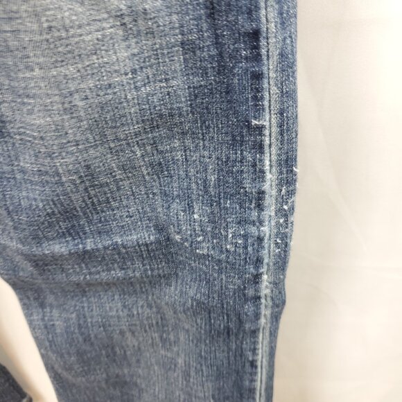 Wrangler Bootcut Womens Dark Blue Wash Denim Jeans Sz 9 x 34 - Picture 5 of 14